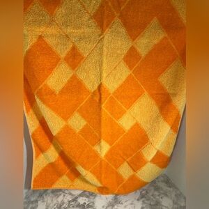 2 for $30 Bright Geometric Orange and Yellow Towel